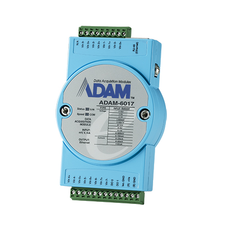 Módulo de Comunicación IoT ADAM 6017 8AI/2DO Ethernet/Modbus/SNMP/MQTT