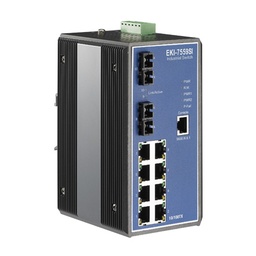 EKI-7559SI Conmutador Ethernet administrado monomodo 8FE+2FE SC, -40~75 ℃