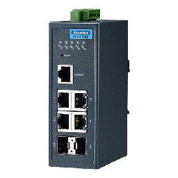 EKI-7706E-2FI Conmutador Ethernet administrado 4FE+2G SFP, -40~75 ℃