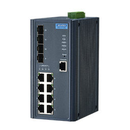 [NVT004533] EKI-7712E-4FI-AE Conmutador Ethernet administrado 8FE+4G SFP, -40~75 ℃